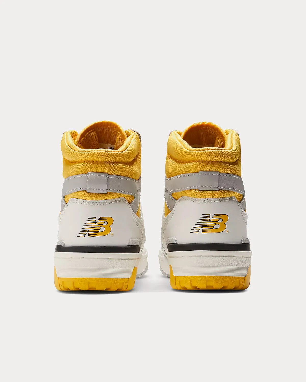 650 White / Honeycomb / Raincloud High Top Sneakers