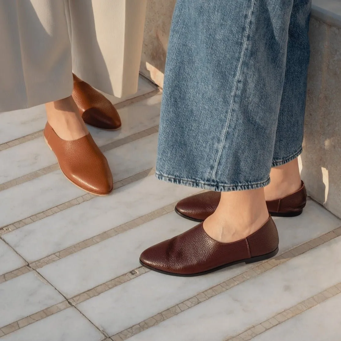 Adeela maroon loafer