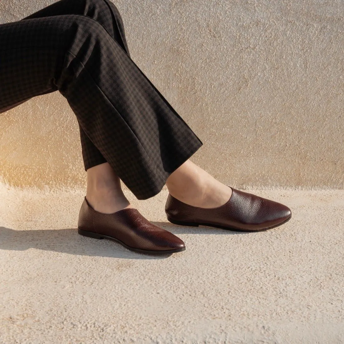 Adeela maroon loafer
