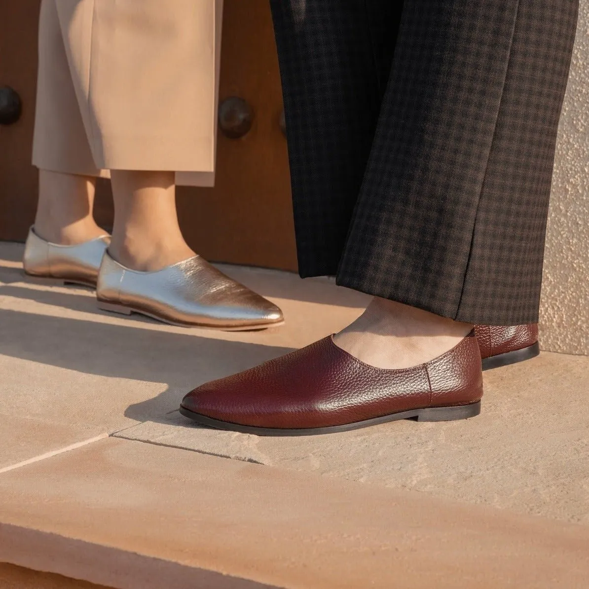 Adeela maroon loafer