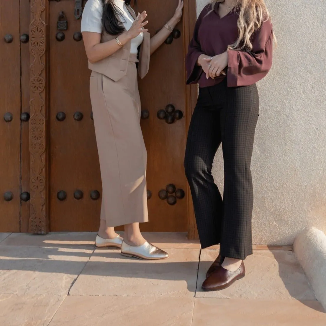 Adeela maroon loafer
