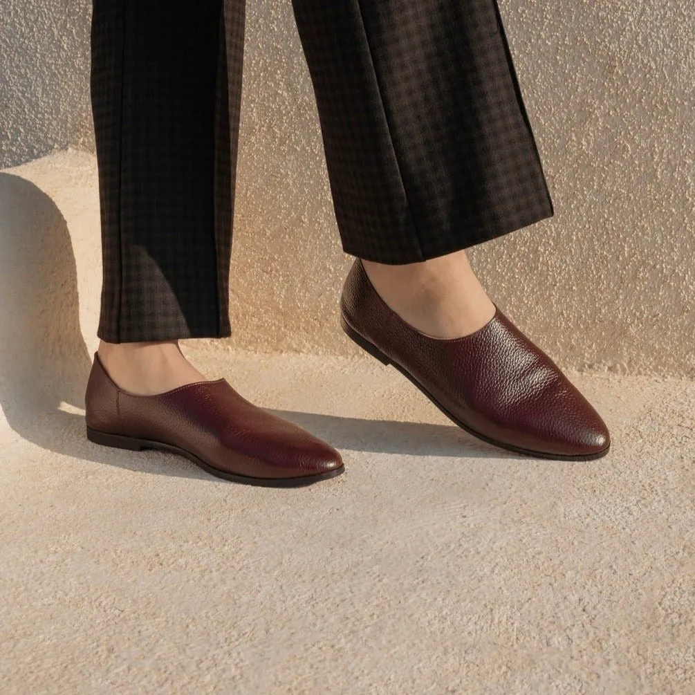 Adeela maroon loafer