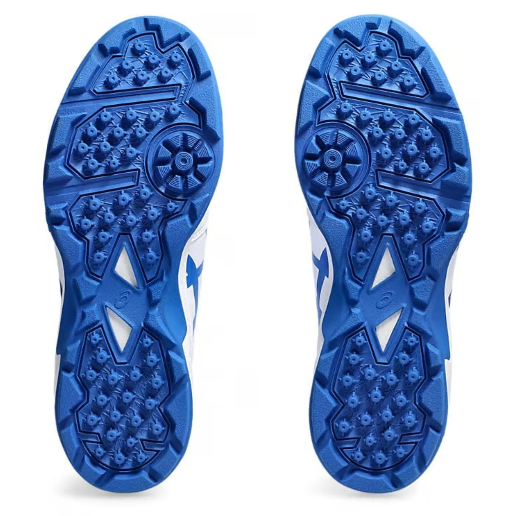 Asics Shoes, Gel-Peake 2, Cricket Shoes White Tuna Blue 2024 Model