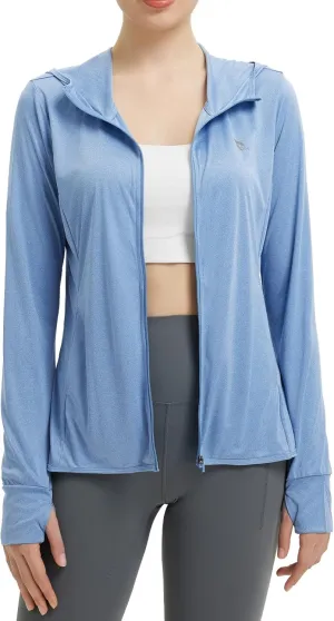 baleaf Women's Sun Protection Jacket Hoodie Clothing Lightweight Long Sleeve Sun Cover Up Shirt