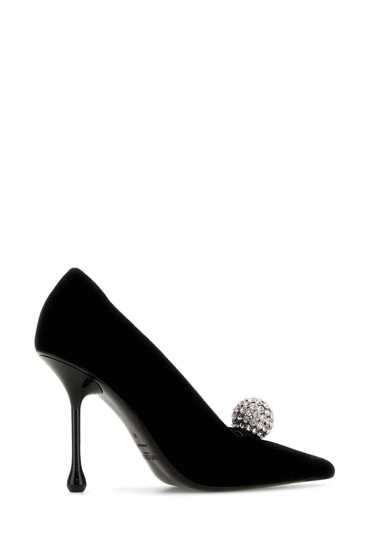 Black velvet Orb pumps
