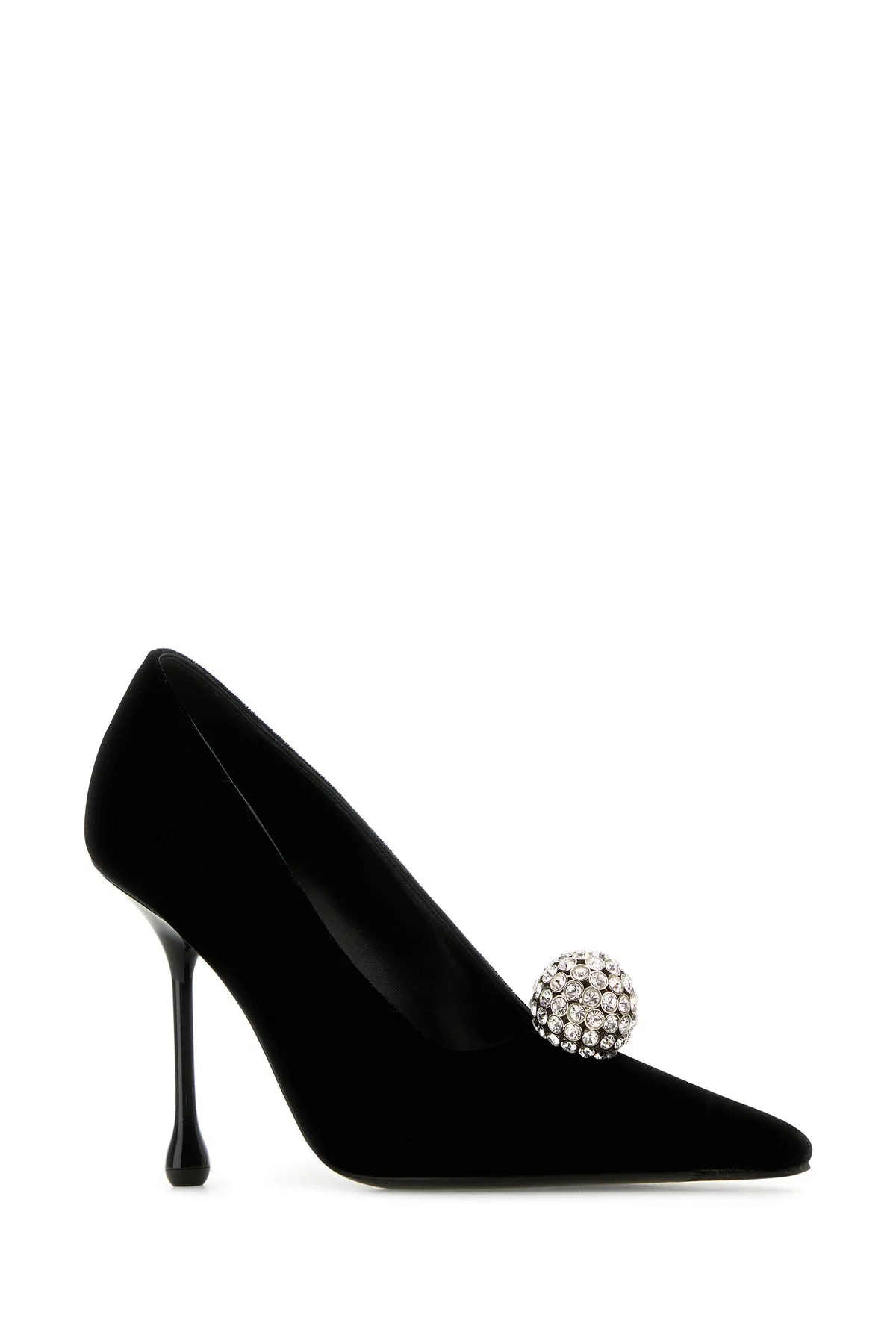 Black velvet Orb pumps