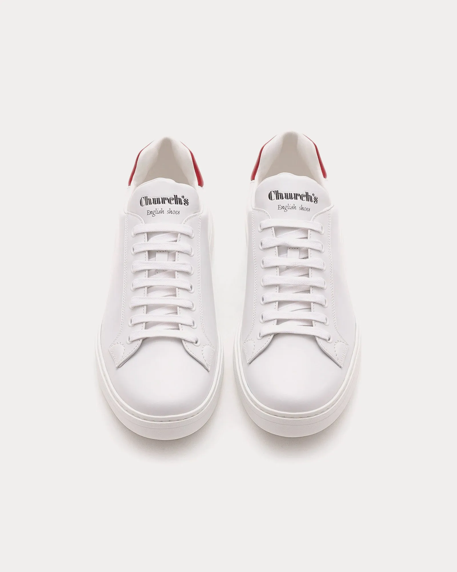 Boland S Rois Calf White / Scarlet Low Top Sneakers