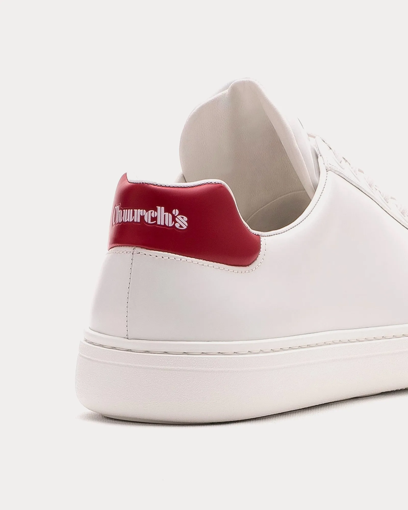 Boland S Rois Calf White / Scarlet Low Top Sneakers