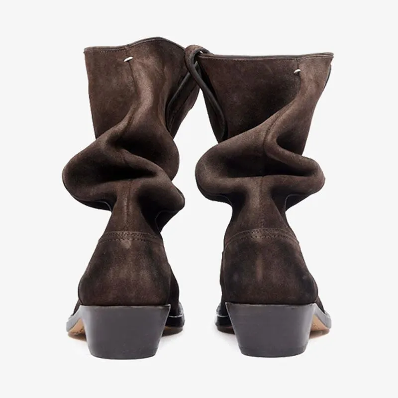 Cedar Brown Tabi Western Boots