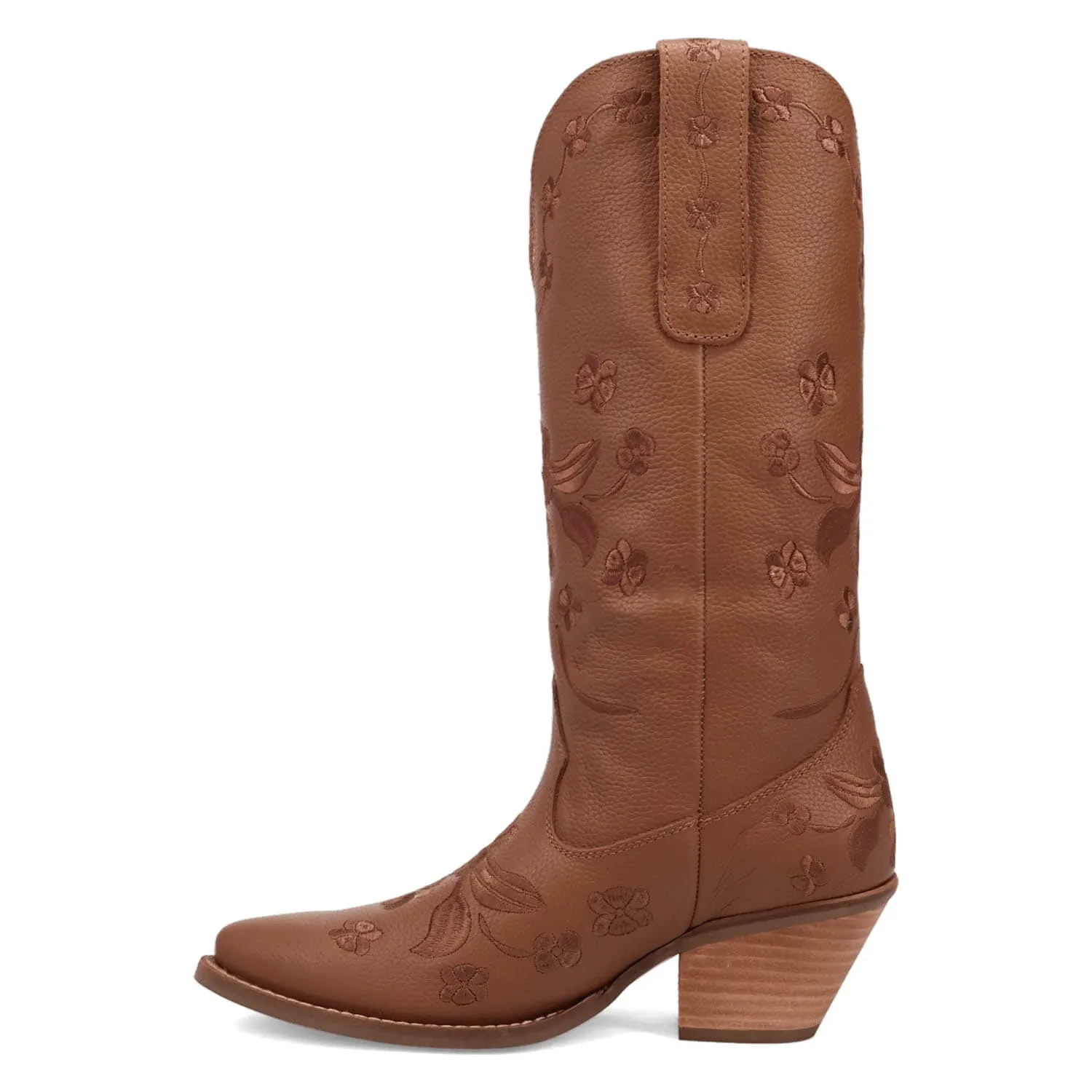 Dingo Womens Love Bug Brown Leather Cowboy Boots