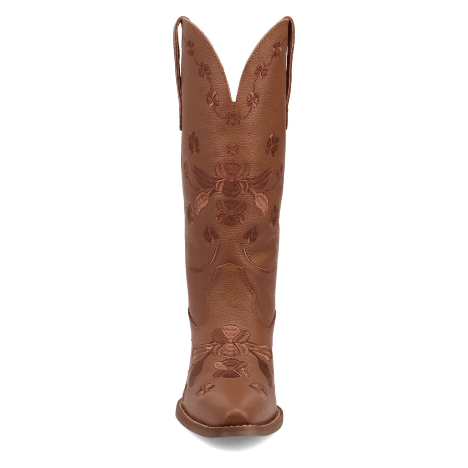 Dingo Womens Love Bug Brown Leather Cowboy Boots