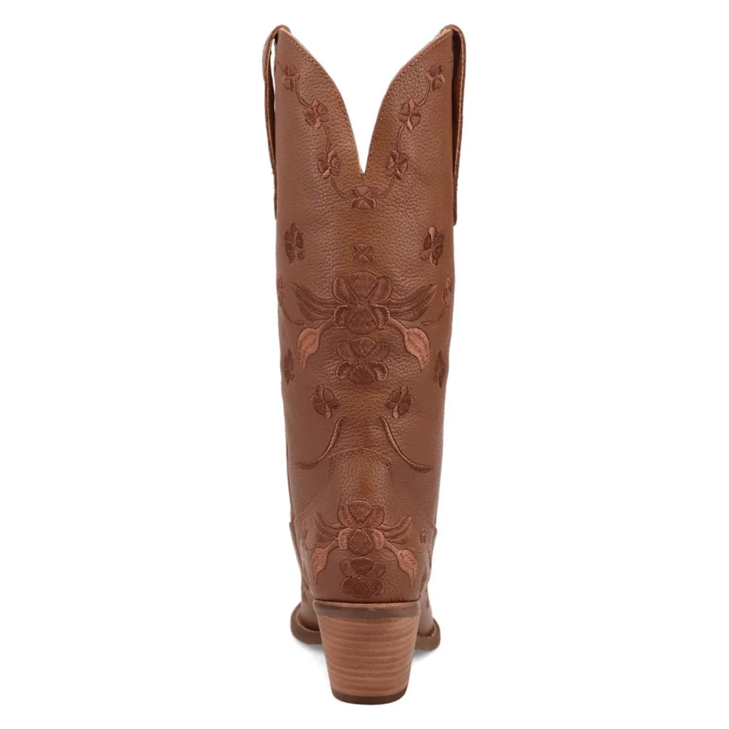 Dingo Womens Love Bug Brown Leather Cowboy Boots