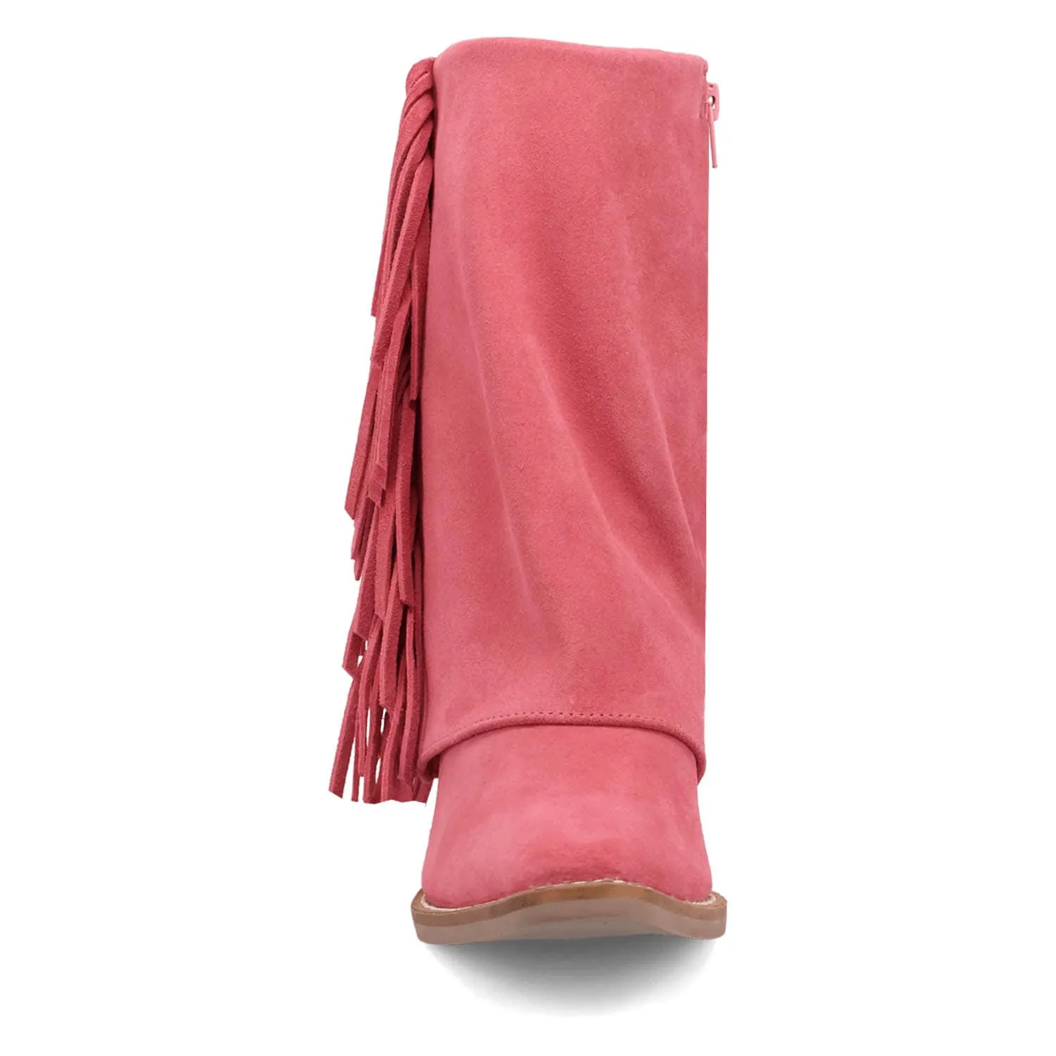Dingo Womens Marlie Pink Suede Cowboy Boots