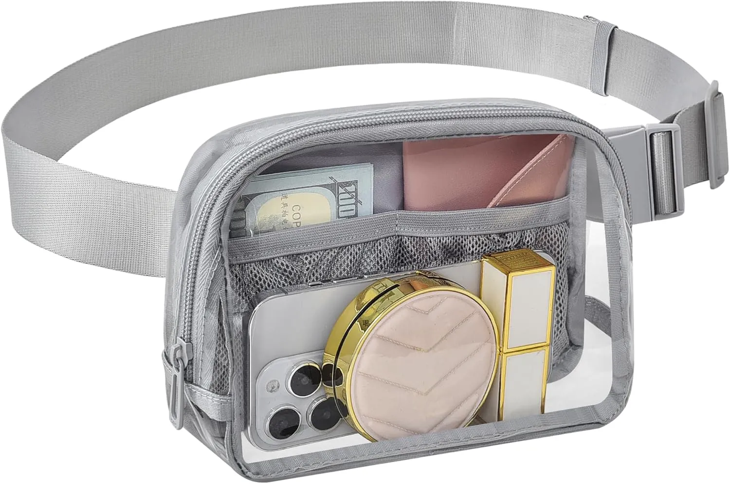 Fanny Pack Stadium Approved,Fashion Belt Bag for Women with Adjustable Strap for Games Concert Festival