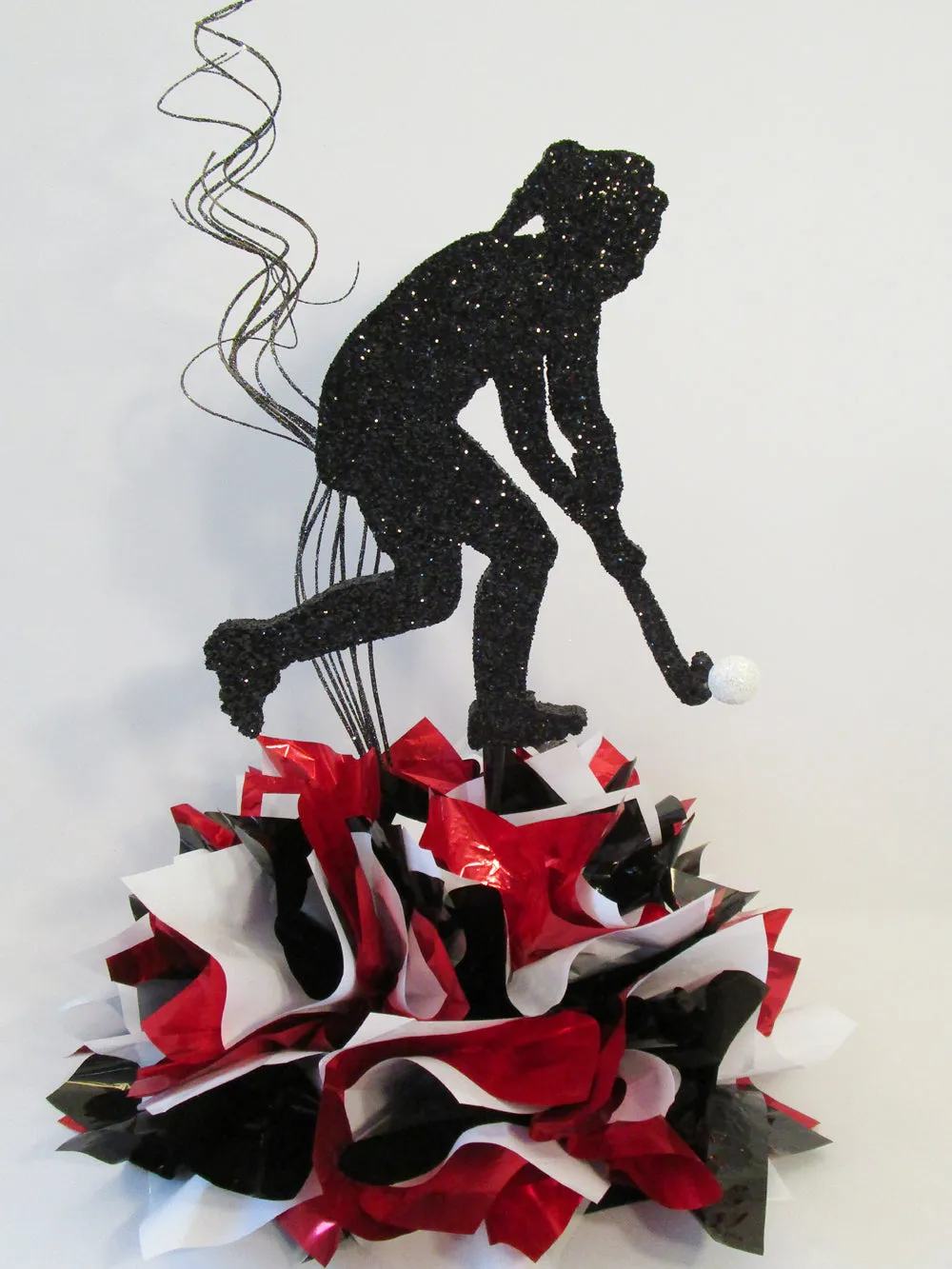 Female Field Hockey Styrofoam Cutout