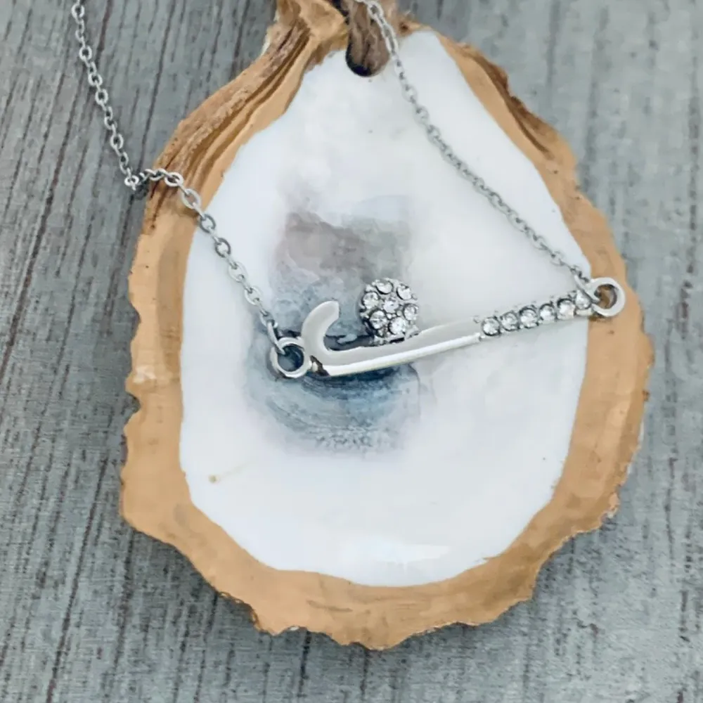 Field Hockey Stick Necklace- Pick Color