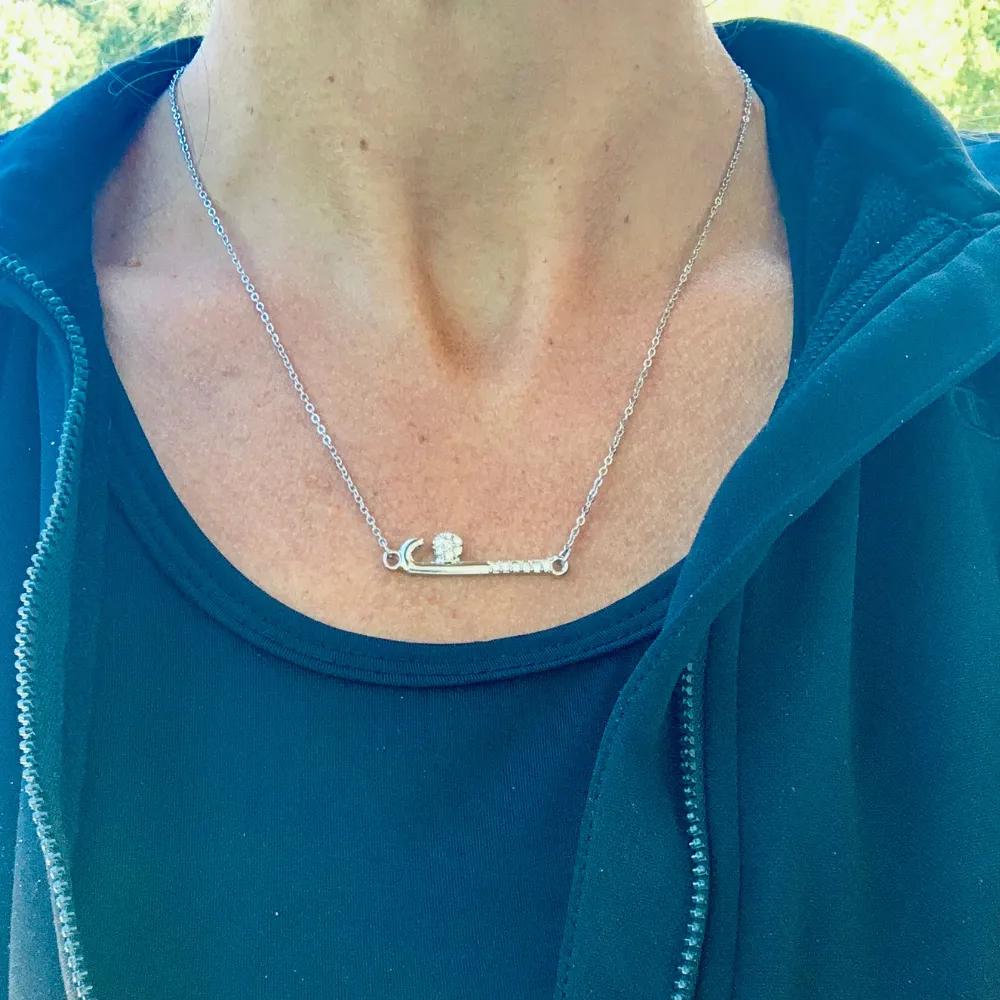 Field Hockey Stick Necklace- Pick Color