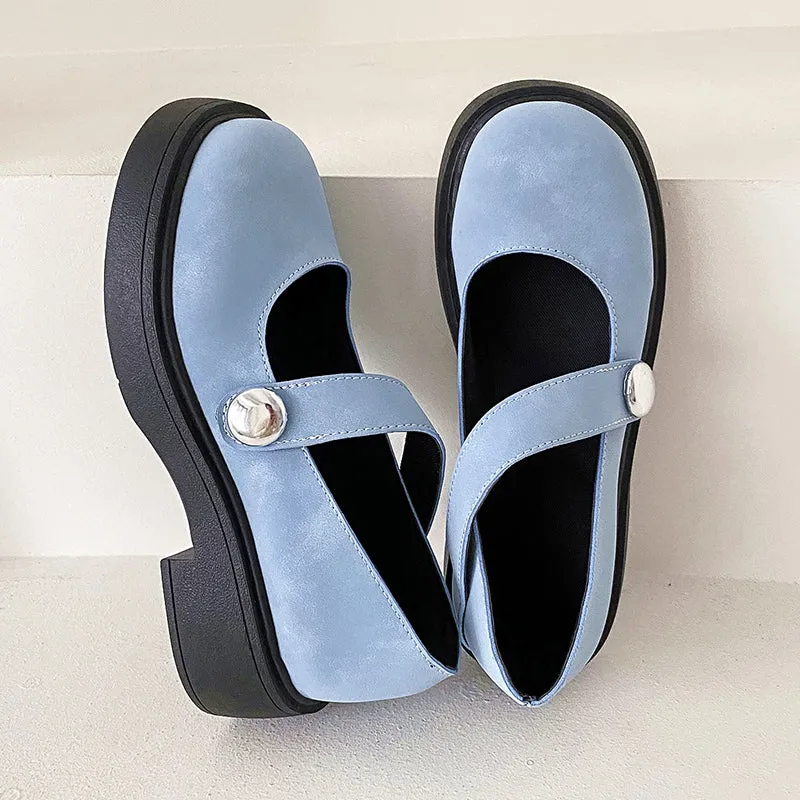 Luxury Shallow Women Shoes Platform Wedges Mary Janes Shoes Summer Fashion Flats Women Sandals Faux Suede Casual Lolita Shoes