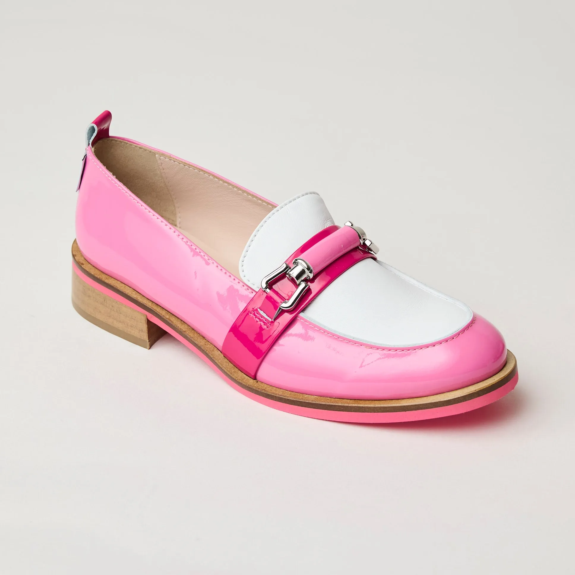 Marco Moreo Pink Patent Loafer