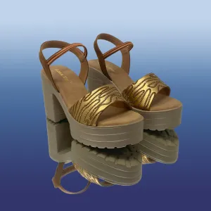 MazeDazzle Gold Slingbacks