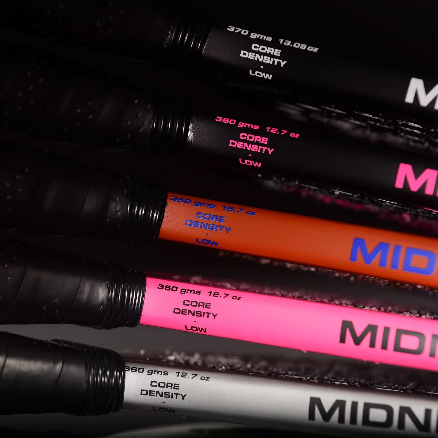 MIDNIGHT BRAND PADDLE RACKET - MATTE FUSIA PINK with BLACK LOGO