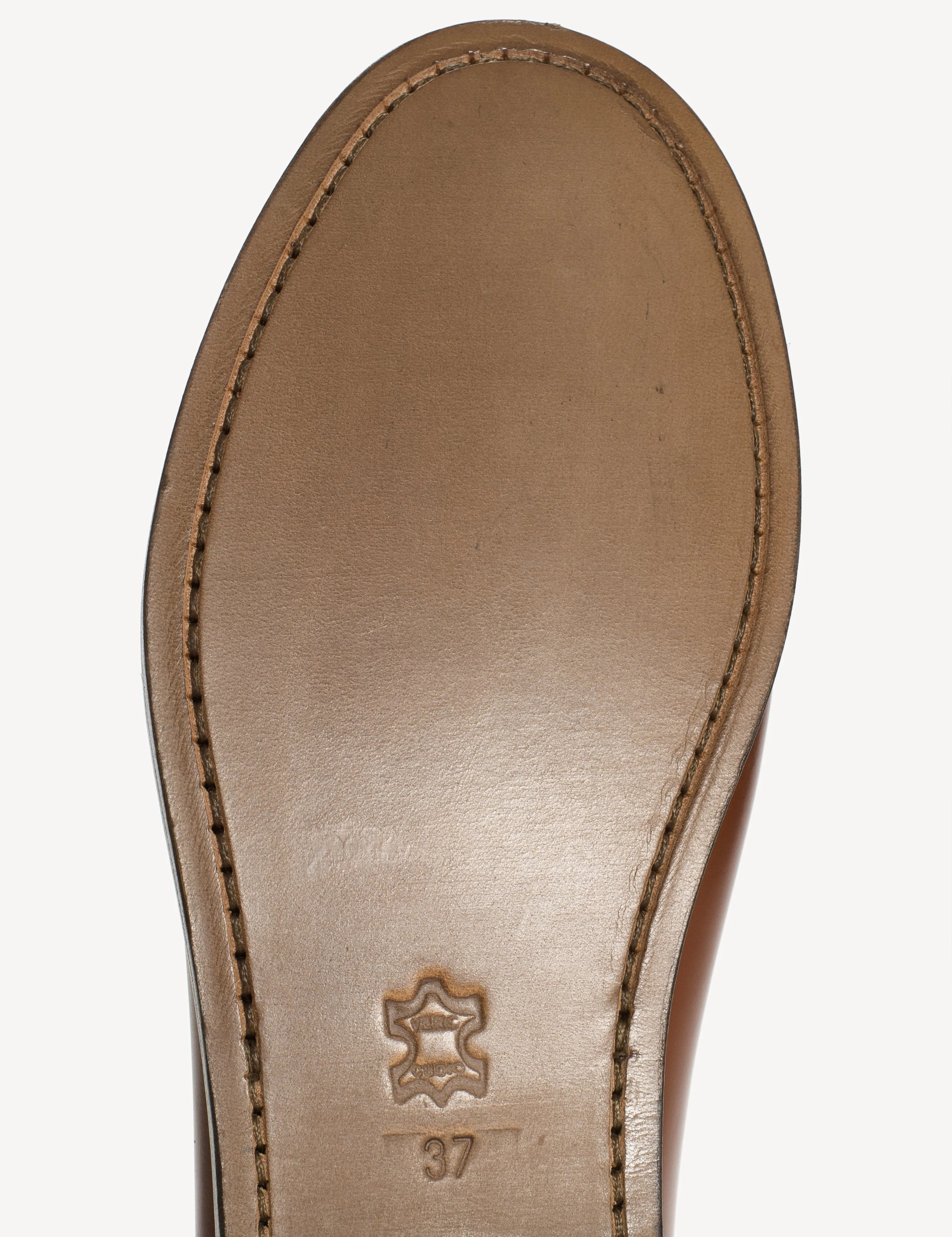 Moccasin Loafer With Fringes & Tassels In Hazelnut Polido Leather