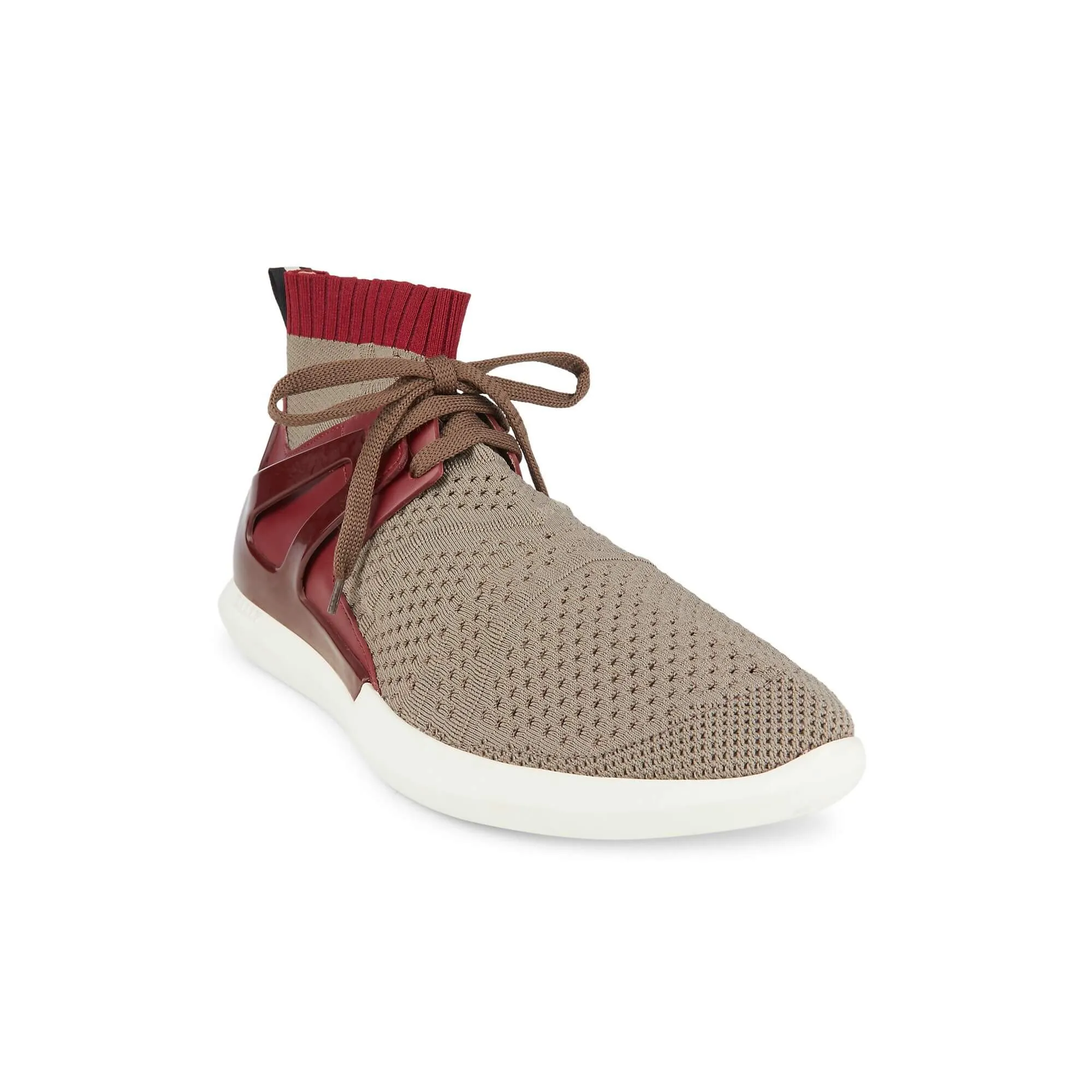 NEW Bally Avallo Men's Snuff Leather & Fabric Sneakers US 9 MSRP $550
