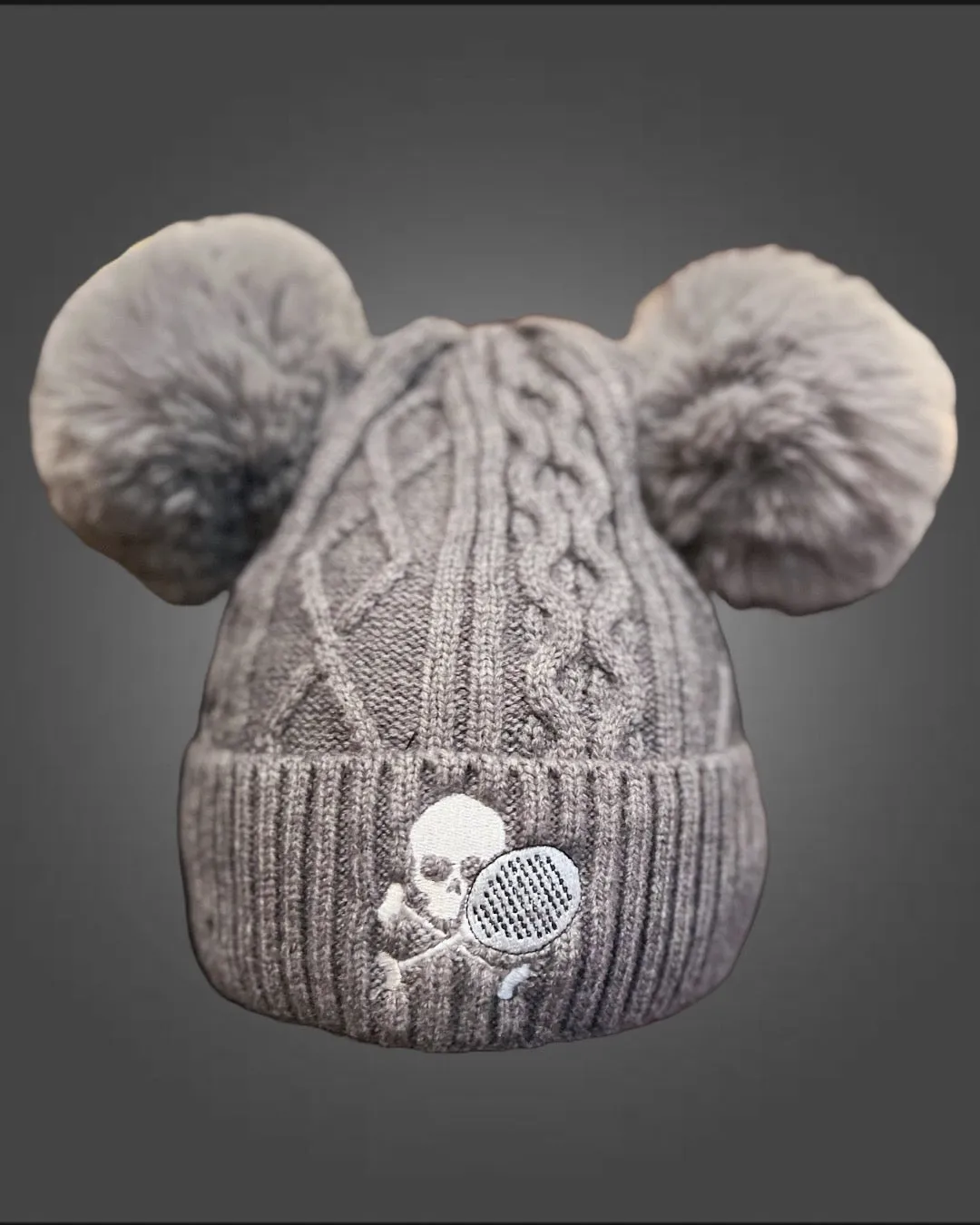 NEW Doubles Pom Pom Hat (Soft Pink, Black, Grey)