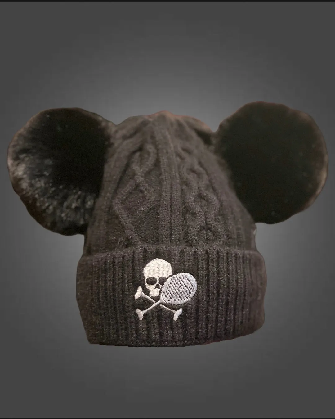 NEW Doubles Pom Pom Hat (Soft Pink, Black, Grey)