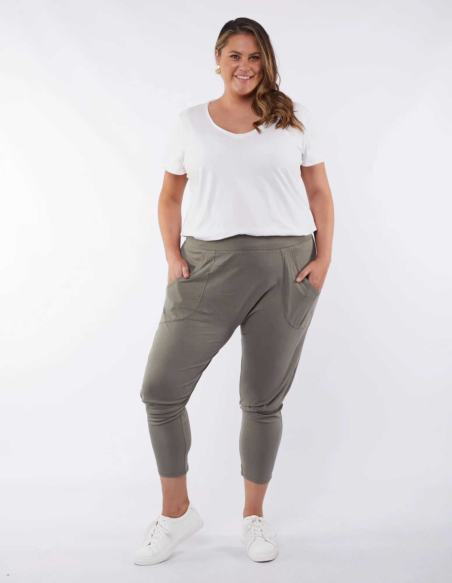 Plus Size Weekender Lounge Pant - Khaki