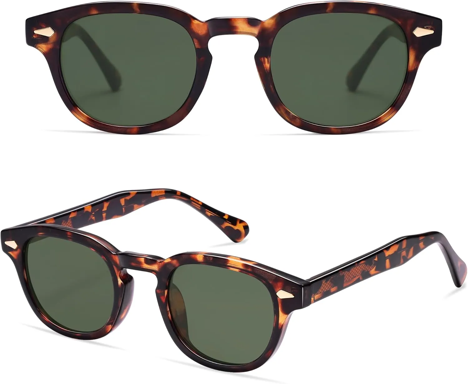 SOJOS Retro Small Round Sunglasses for Men Women Trendy Circle Style UV400 Lenses Unisex Sun Glasses SJ2251