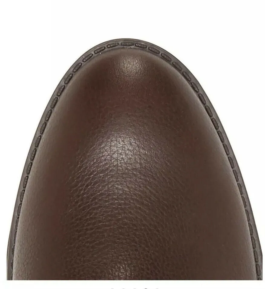 Vince Camuto Paterra Mocca Mouse Fashion Block Low Heel Knee Riding Boots
