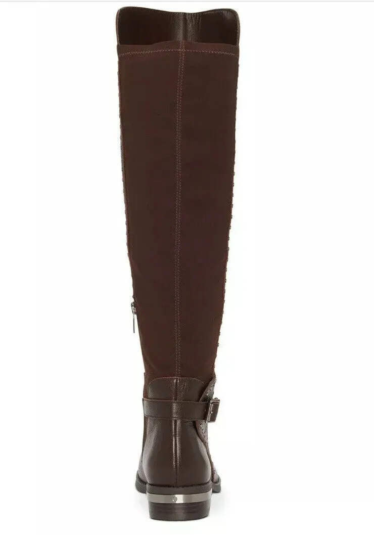 Vince Camuto Paterra Mocca Mouse Fashion Block Low Heel Knee Riding Boots