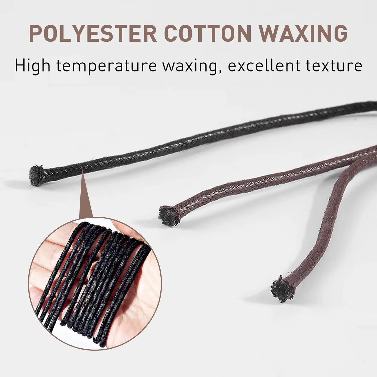 Waxed Golf Shoe Laces for FootJoy Shoes, 3/32"(2.5mm) Oxford Thin Shoelaces Replacement Strings for Men Dress