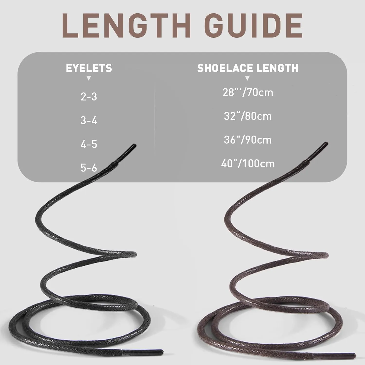 Waxed Golf Shoe Laces for FootJoy Shoes, 3/32"(2.5mm) Oxford Thin Shoelaces Replacement Strings for Men Dress