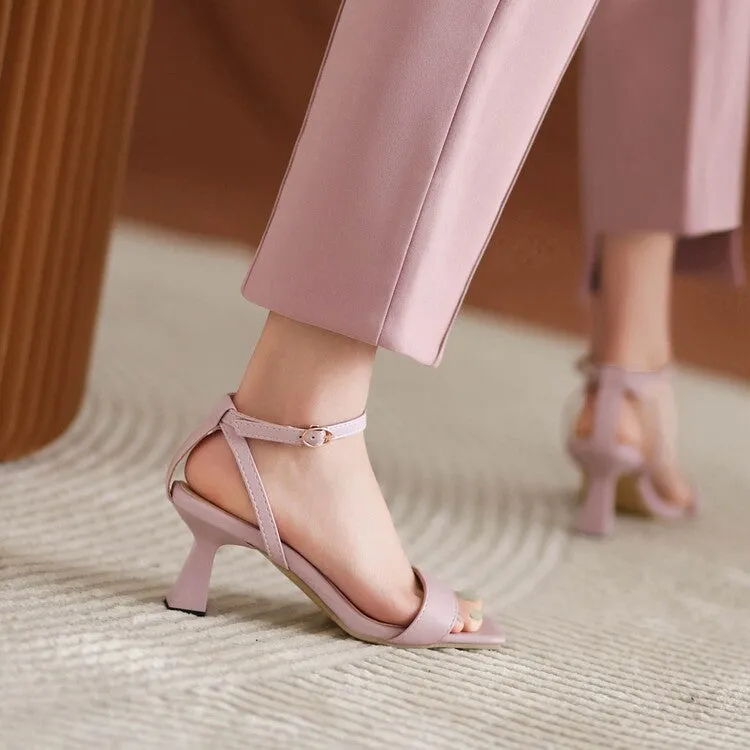Women's Ankle Strap Strange Heel Sandals
