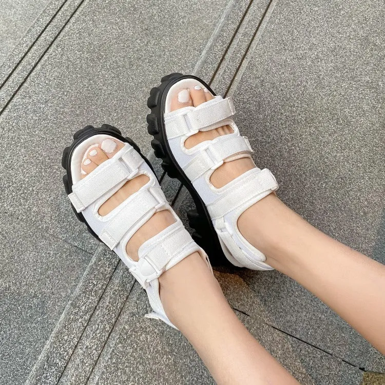 Women's Hollow Out Thick Sole Platform Sandals