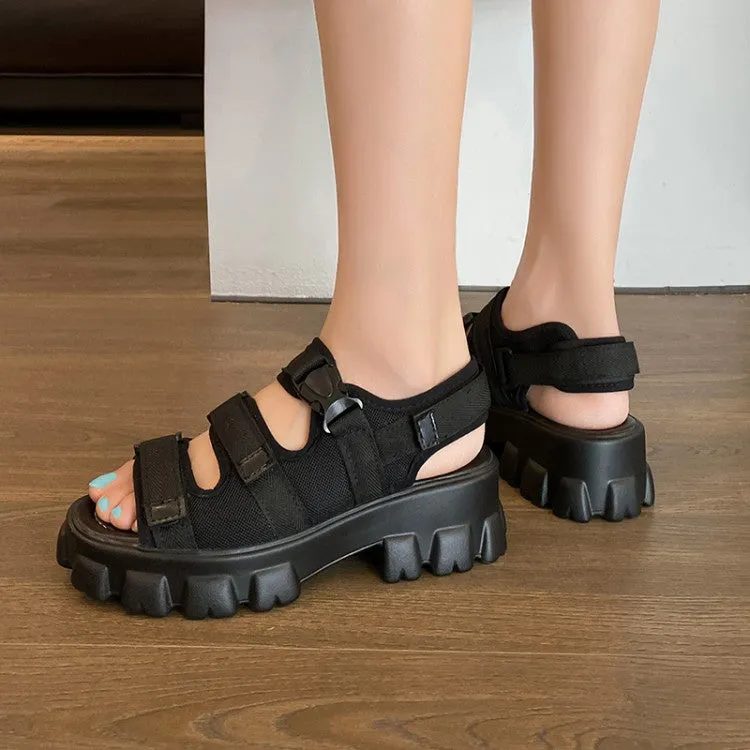 Women's Hollow Out Thick Sole Platform Sandals