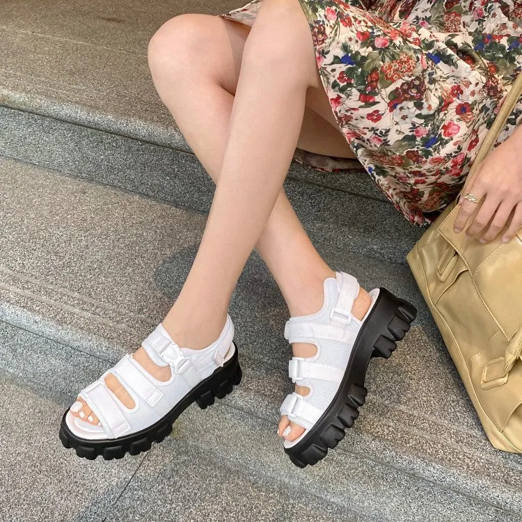 Women's Hollow Out Thick Sole Platform Sandals