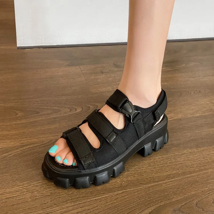 Women's Hollow Out Thick Sole Platform Sandals