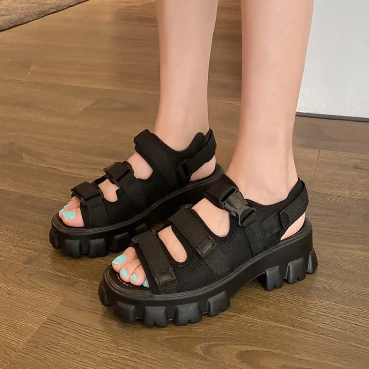 Women's Hollow Out Thick Sole Platform Sandals